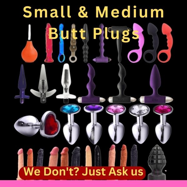  Small & Medium Butt Plugs